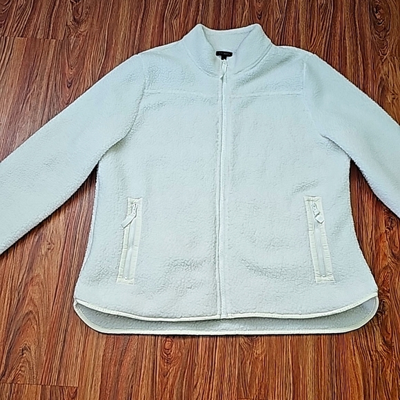 Talbots XL Zipper Jacket Cream - Picture 3 of 5